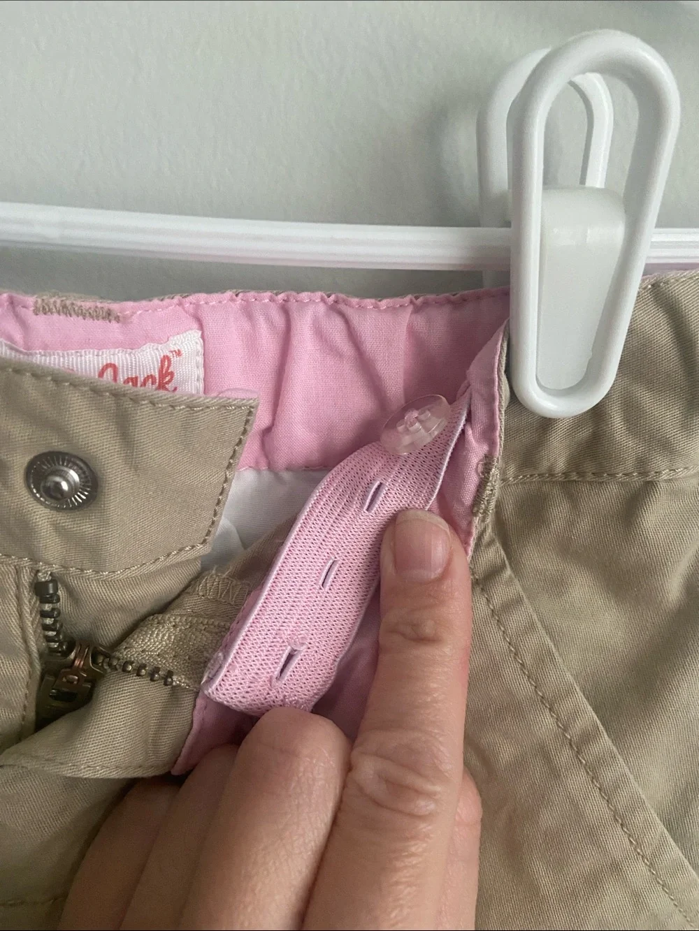 Cat and Jack uniform Khaki Shorts with Pink Lining school uniform 4T girls